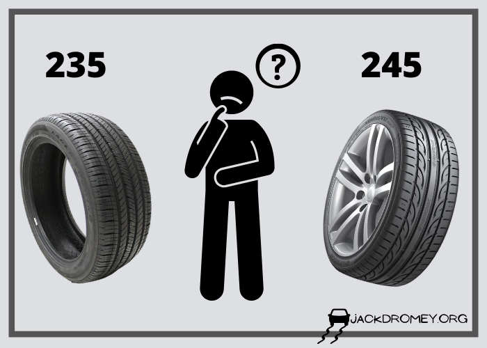 Difference Between 235 and 245 Tires faq