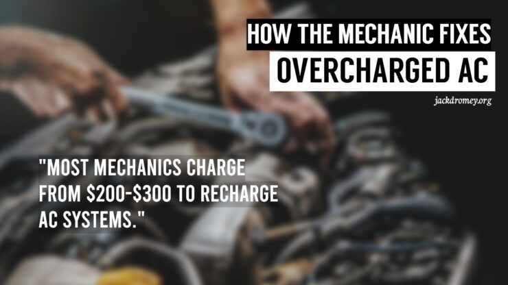 How the Mechanic Fixes Overcharged AC